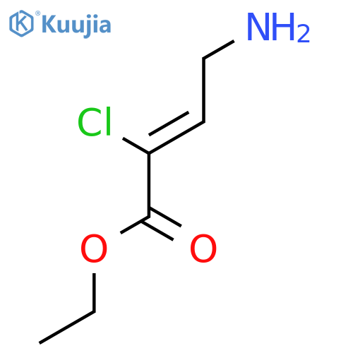 2-Butenoic acid, 4-amino-2-chloro-, ethyl ester structure