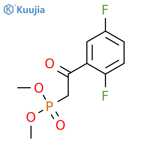 Phosphonic acid, P-[2-(2,5-difluorophenyl)-2-oxoethyl]-, dimethyl ester structure