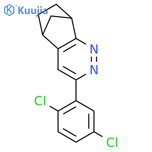 5,8-Methanocinnoline, 3-(2,5-dichlorophenyl)-5,6,7,8-tetrahydro- structure