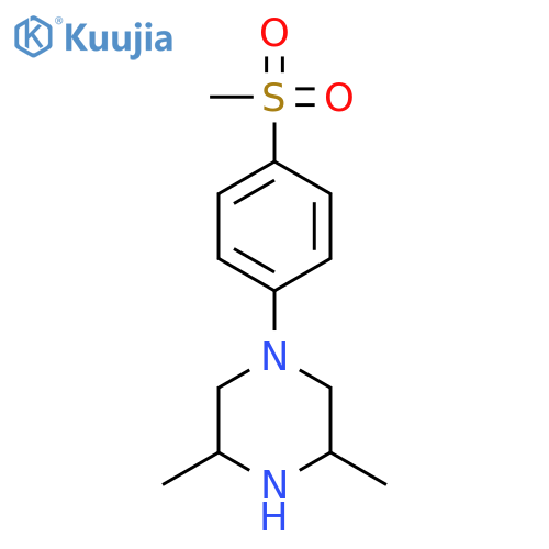 Piperazine, 3,5-dimethyl-1-[4-(methylsulfonyl)phenyl]- structure