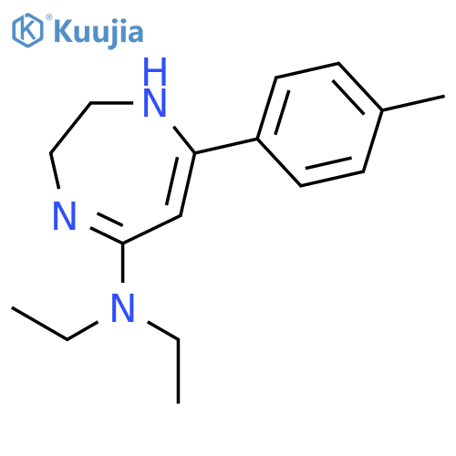 1H-1,4-Diazepin-5-amine, N,N-diethyl-2,3-dihydro-7-(4-methylphenyl)- structure