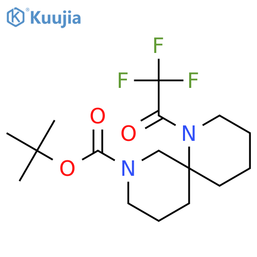 1,8-Diazaspiro[5.5]undecane-8-carboxylic acid,1-(2,2,2-trifluoroacetyl)-, 1,1-dimethylethyl ester structure