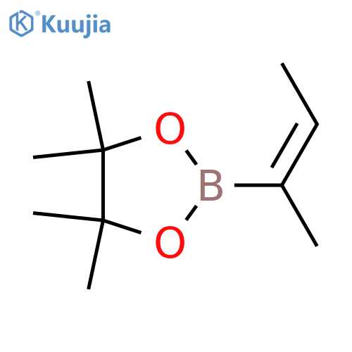 4,4,5,5-Tetramethyl-2-(1E)-1-methyl-1-propen-1-yl-1,3,2-dioxaborolane structure