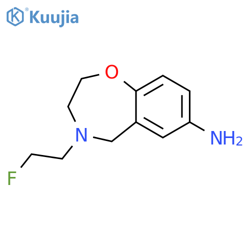 1,4-Benzoxazepin-7-amine, 4-(2-fluoroethyl)-2,3,4,5-tetrahydro- structure