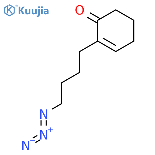 2-Cyclohexen-1-one, 2-(4-azidobutyl)- structure