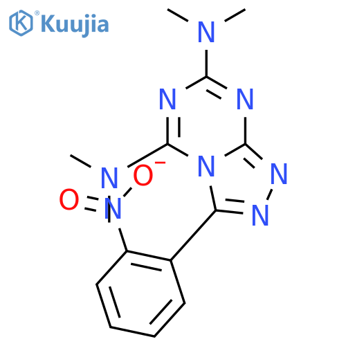 5,7-Bis(dimethylamino)-3-(2-(hydroxy(oxido)amino)phenyl)(1,2,4)triazolo(4,3-a)(1,3,5)triazine structure