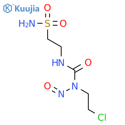2-{[(2-chloroethyl)(nitroso)carbamoyl]amino}ethanesulfonamide structure
