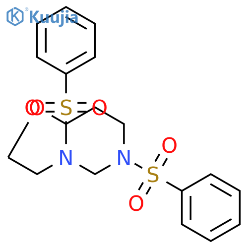 1,4,6-Oxadiazonine, octahydro-4,6-bis(phenylsulfonyl)- structure