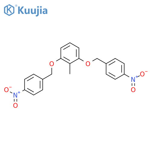Benzene, 2-methyl-1,3-bis[(4-nitrophenyl)methoxy]- structure