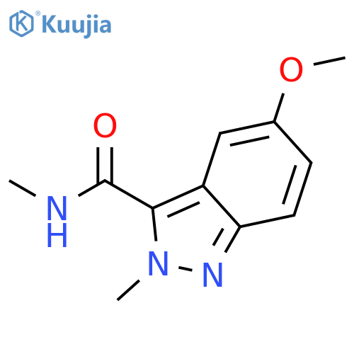 2H-Indazole-3-carboxamide, 5-methoxy-N,2-dimethyl- structure