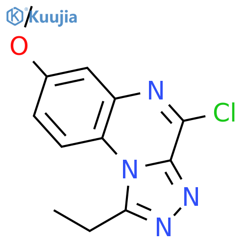 [1,2,4]Triazolo[4,3-a]quinoxaline, 4-chloro-1-ethyl-7-methoxy- structure
