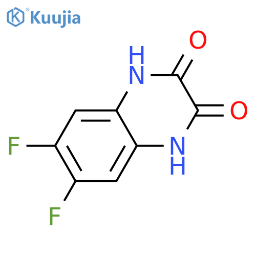 6,7-difluoro-1,2,3,4-tetrahydroquinoxaline-2,3-dione structure