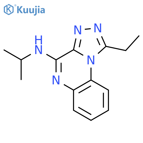[1,2,4]Triazolo[4,3-a]quinoxalin-4-amine, 1-ethyl-N-(1-methylethyl)- structure