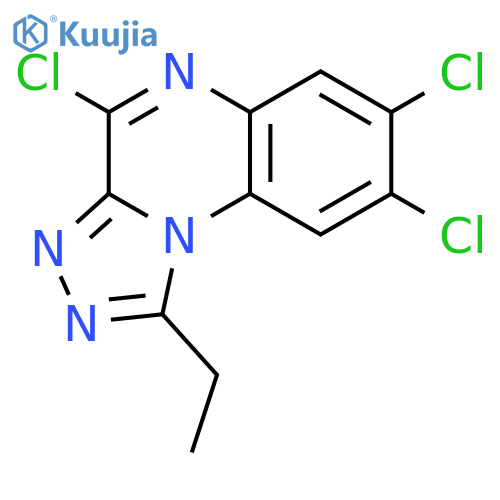 [1,2,4]Triazolo[4,3-a]quinoxaline, 4,7,8-trichloro-1-ethyl- structure
