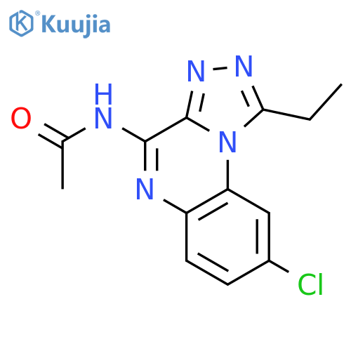 Acetamide, N-(8-chloro-1-ethyl[1,2,4]triazolo[4,3-a]quinoxalin-4-yl)- structure