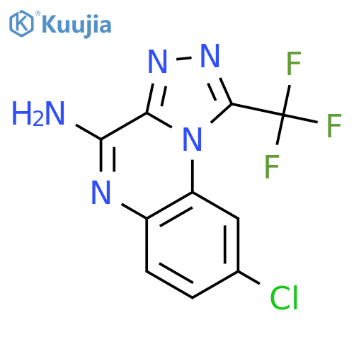 [1,2,4]Triazolo[4,3-a]quinoxalin-4-amine, 8-chloro-1-(trifluoromethyl)- structure