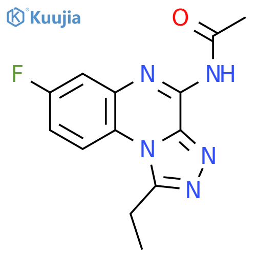 Acetamide, N-(1-ethyl-7-fluoro[1,2,4]triazolo[4,3-a]quinoxalin-4-yl)- structure