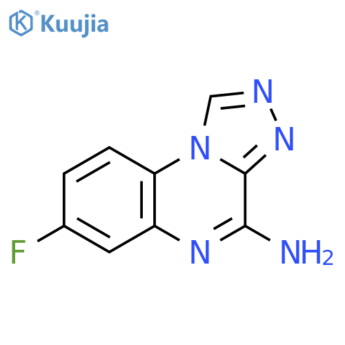 [1,2,4]Triazolo[4,3-a]quinoxalin-4-amine, 7-fluoro- structure