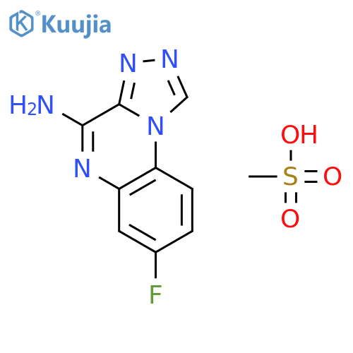 [1,2,4]Triazolo[4,3-a]quinoxalin-4-amine, 7-fluoro-, methanesulfonate structure