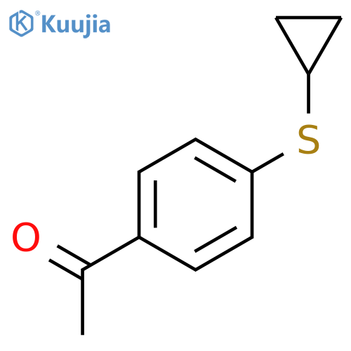 Ethanone, 1-[4-(cyclopropylthio)phenyl]- structure