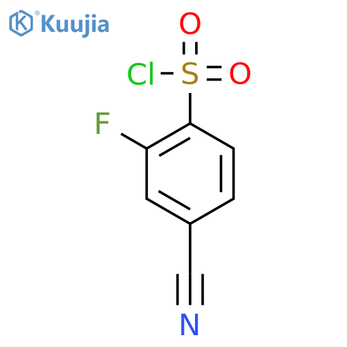 4-cyano-2-fluorobenzene-1-sulfonyl Chloride structure