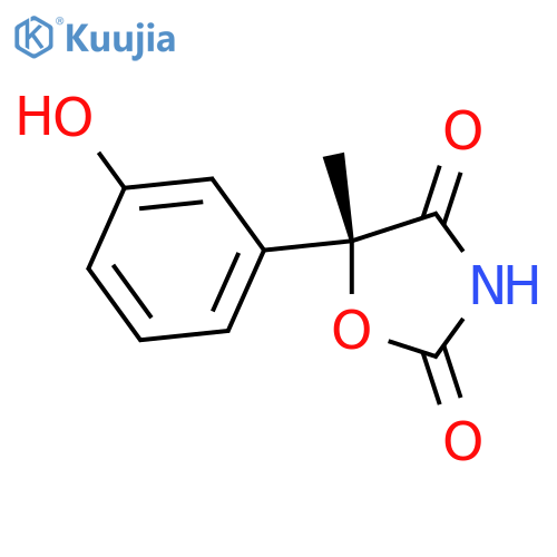 2,4-Oxazolidinedione, 5-(3-hydroxyphenyl)-5-methyl-, (5R)- structure