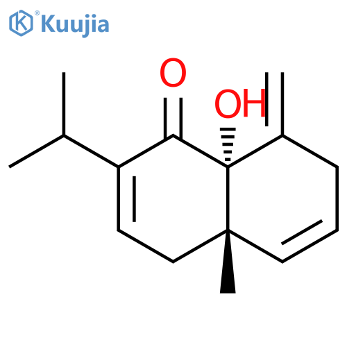 1(4H)-Naphthalenone, 4a,7,8,8a-tetrahydro-8a-hydroxy-4a-methyl-8-methylene-2-(1-methylethyl)-, (4aS,8aR)- structure