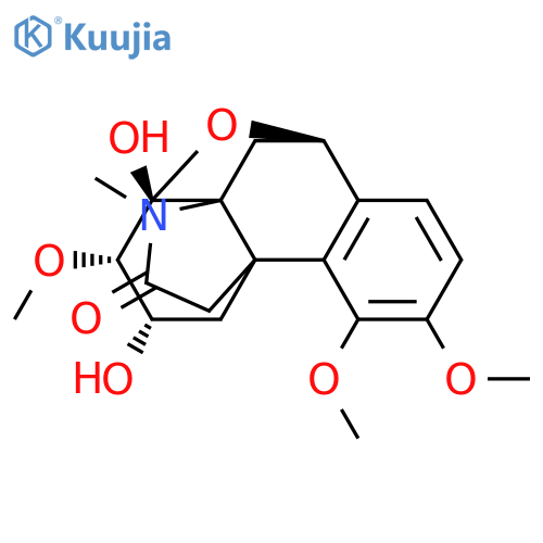 Hasubanan-16-one, 8,10-epoxy-6,8-dihydroxy-3,4,7-trimethoxy-17-methyl-, (6β,7β,8β,10β)- (9CI) structure