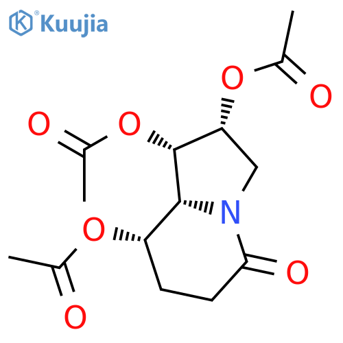 (1S,2R,8R,8AR)-1,2,8-TRIACETOXY-OCTAHYDRO-5-OXYINDOLIZINE structure