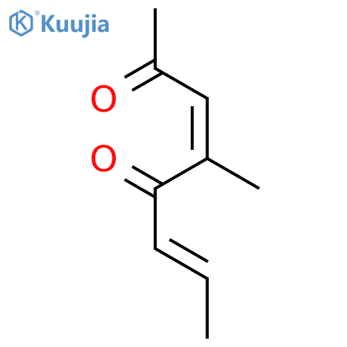 3,6-Octadiene-2,5-dione, 4-methyl-, (Z,E)- structure
