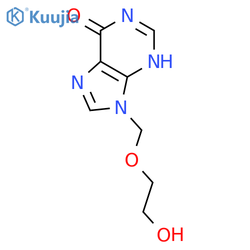 9-[(2-hydroxyethoxy)methyl]-3,9-dihydro-6H-purin-6-one structure