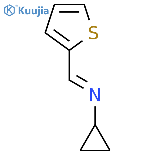 Cyclopropanamine, N-(2-thienylmethylene)- structure