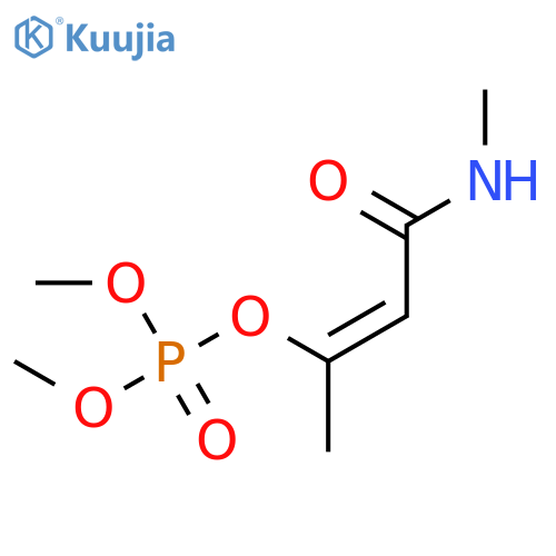 Phosphoric acid,dimethyl (1Z)-1-methyl-3-(methylamino)-3-oxo-1-propen-1-yl ester structure