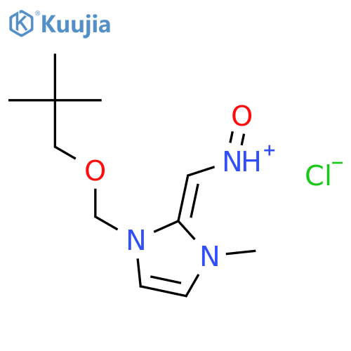 (Z)-{1-[(2,2-dimethylpropoxy)methyl]-3-methyl-1,3-dihydro-2H-imidazol-2-ylidene}-N-oxomethanaminium chloride structure