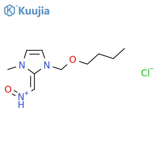 (Z)-[1-(butoxymethyl)-3-methyl-1,3-dihydro-2H-imidazol-2-ylidene]-N-oxomethanaminium chloride structure