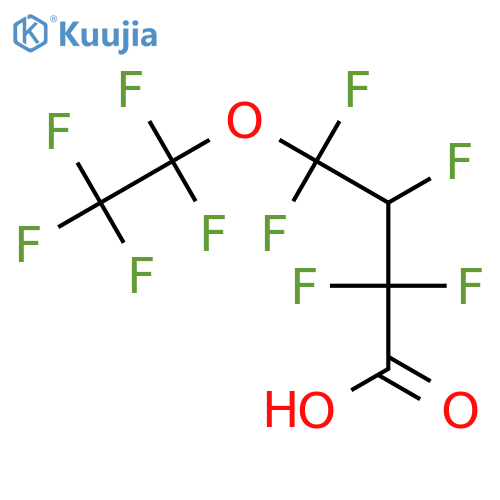 Butanoic acid, 2,2,3,4,4-pentafluoro-4-(1,1,2,2,2-pentafluoroethoxy)- structure