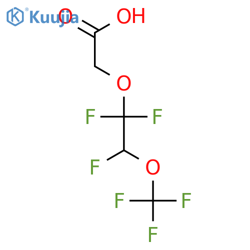 Acetic acid, 2-[1,1,2-trifluoro-2-(trifluoromethoxy)ethoxy]- structure