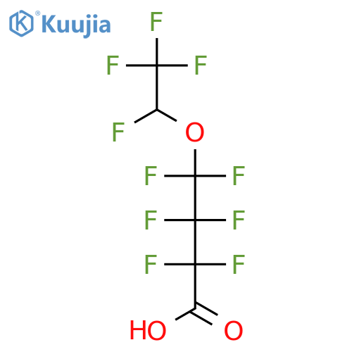 Butanoic acid, 2,2,3,3,4,4-hexafluoro-4-(1,2,2,2-tetrafluoroethoxy)- structure