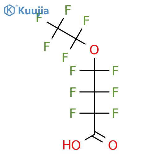 Butanoic acid, 2,2,3,3,4,4-hexafluoro-4-(1,1,2,2,2-pentafluoroethoxy)- structure