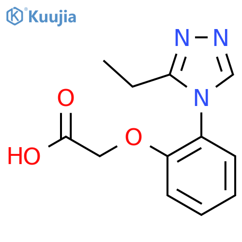 [2-(3-Ethyl-[1,2,4]triazol-4-yl)-phenoxy]-acetic acid structure