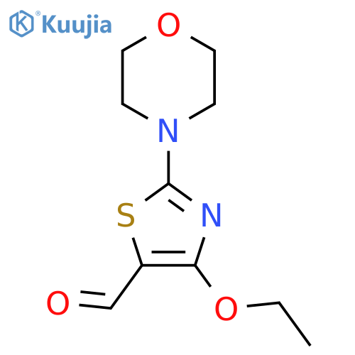 4-Ethoxy-2-morpholin-4-yl-thiazole-5-carbaldehyde structure