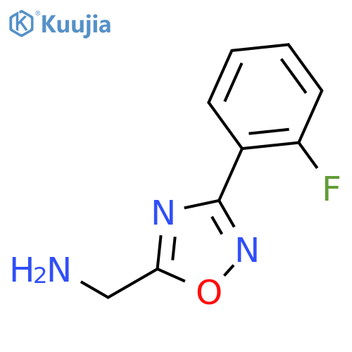 3-(2-Fluorophenyl)-1,2,4-oxadiazol-5-ylmethanamine structure