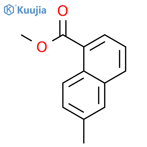 1-Naphthalenecarboxylic acid, 6-methyl-, methyl ester structure