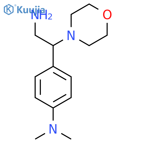 [4-(2-Amino-1-morpholin-4-yl-ethyl)-phenyl]-dimethyl-amine structure
