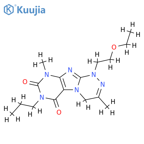 1-(2-ethoxyethyl)-3,9-dimethyl-7-propyl-1H,4H,6H,7H,8H,9H-1,2,4triazino4,3-gpurine-6,8-dione structure