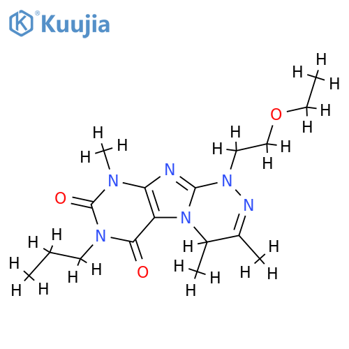 1-(2-ethoxyethyl)-3,4,9-trimethyl-7-propyl-1H,4H,6H,7H,8H,9H-1,2,4triazino4,3-gpurine-6,8-dione structure