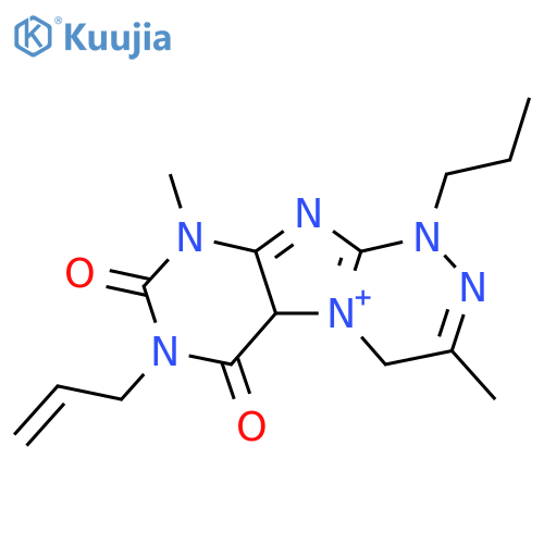 3,9-dimethyl-7-(prop-2-en-1-yl)-1-propyl-1H,4H,6H,7H,8H,9H-1,2,4triazino4,3-gpurine-6,8-dione structure