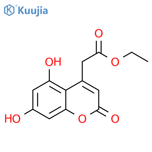 Ethyl (5,7-dihydroxy-2-oxo-2H-chromen-4-yl)acetate structure