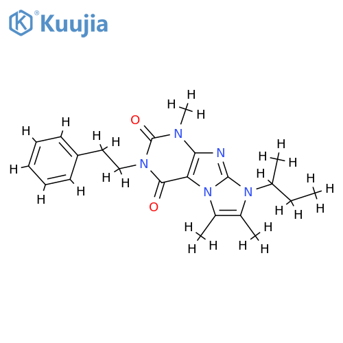 8-(butan-2-yl)-1,6,7-trimethyl-3-(2-phenylethyl)-1H,2H,3H,4H,8H-imidazo1,2-gpurine-2,4-dione structure