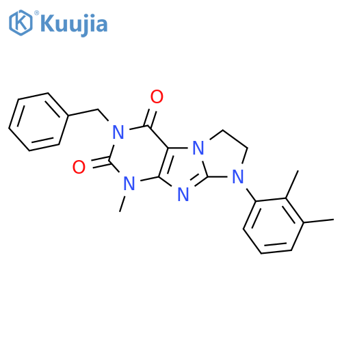 3-benzyl-8-(2,3-dimethylphenyl)-1-methyl-1H,2H,3H,4H,6H,7H,8H-imidazo1,2-gpurine-2,4-dione structure